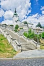 The stairway to Roman-Catholic parish church of St. Andrew in Ruzomberok