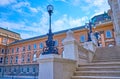 The stairway to Habsburg Gates of Buda Castle, Budapest, Hungary Royalty Free Stock Photo