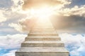 Stairway to heaven. Concept Religion Royalty Free Stock Photo