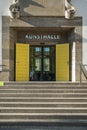 Stairway to the Kunsthalle with yellow doors, building used to b Royalty Free Stock Photo