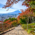 Stairway to Mt. Fuji Fujiyoshida, Japan Royalty Free Stock Photo