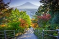 Stairway to Mt. Fuji Fujiyoshida, Japan Royalty Free Stock Photo
