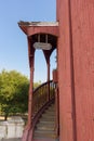 The stairway to reach the top of the watchtower at Mandalay Palace built in 1875 by the King Mindon