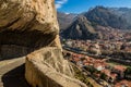 Stairway to Rock Tombs of the kings of Pontus in Amasya, Turkey