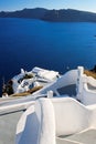 Stairway to sea in Santorini Royalty Free Stock Photo