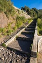 Stairway to viewpoint on Mount Penanjakan,The best views from Mount Bromo to the Sand Sea below