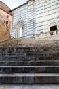 Stairway Up to Cathedral of Siena Royalty Free Stock Photo