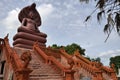 Stairway up to a Terracotta Buddha