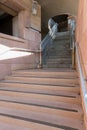 Stairway, urban parking garage