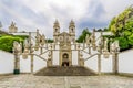 Stairway Via Sacra and church of Bom Jesus do Monte in Tenoes near Braga - Portugal