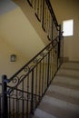 Stairway and Wrought Iron Bannister