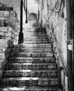 Stairway in Zefat Royalty Free Stock Photo