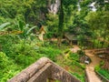 Stairways to Tham Chang cave Vangvieng City Laos