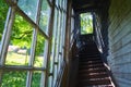 Stairways in old abandoned house