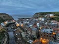 Staithes at dusk Royalty Free Stock Photo