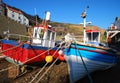 Staithes fishing boats Royalty Free Stock Photo