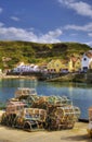 Staithes harbor Royalty Free Stock Photo