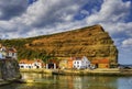 Staithes harbor Royalty Free Stock Photo