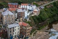 STAITHES, NORTH YORKSHIRE/UK - AUGUST 21 : High angle view of St Royalty Free Stock Photo