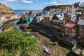 STAITHES, NORTH YORKSHIRE/UK - AUGUST 21 : High angle view of St