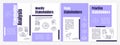 Stakeholder analysis purple brochure template