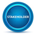 Stakeholder Eyeball Blue Round Button