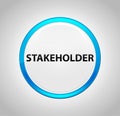 Stakeholder Round Blue Push Button Royalty Free Stock Photo
