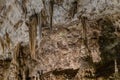 Stalactite and stalagmit mineral formation in a cave Royalty Free Stock Photo