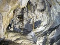 Stalactite and stalagmite cave, Slovakia Royalty Free Stock Photo