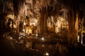 Stalactite and Stalagmite Formations in the Cave