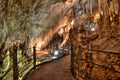 The Stalactites Cave, Avshalom Cave in israel Royalty Free Stock Photo