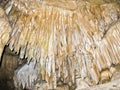 Stalactites in the Crystal Cave in Sequoia National Park Royalty Free Stock Photo