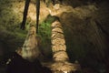 Stalactites and stalagmites