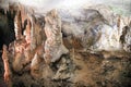 Stalactites and stalagmites in the caves of Postojna