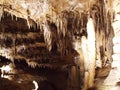 The Stalactites, stalagmites and columns at Luray Caverns Virginia Royalty Free Stock Photo