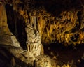 Stalactites and stalagmites of Luray cave, Virginia