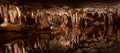 Stalactites and Stalagmites in Luray Caverns, Virginia, USA Royalty Free Stock Photo