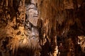 Stalactites and Stalagmites in Luray Caverns, Virginia, USA