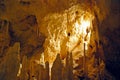 Stalagmite in cave Royalty Free Stock Photo