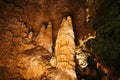 A Stalagmite Like Golden Candle Wax in Carlsbad Royalty Free Stock Photo