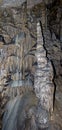 Stalagmite in the Psychro Cave, Crete, Greece Royalty Free Stock Photo