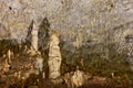 Stalagmites in the cave Royalty Free Stock Photo