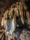 stalagmites from cave on santo island Royalty Free Stock Photo