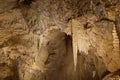 Stalagmites in grotto