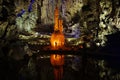 Stalagmites and stalactites in a cave,China Royalty Free Stock Photo