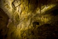 Stalagmites and stalactites in Ruakuri Cave, Waitomo in New Zealand Royalty Free Stock Photo