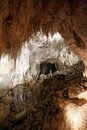 Stalagmites and stalactites in Ruakuri Cave, Waitomo, NZ Royalty Free Stock Photo