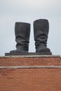 Stalin's Grandstand - Communist Monument - Memento Park - Budapest Royalty Free Stock Photo