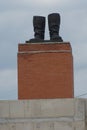 Stalin's Grandstand - Communist Monument - Memento Park - Budapest Royalty Free Stock Photo