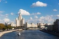 Stalin`s skyscraper on Kotelnicheskaya Embankment Moscow Russia Royalty Free Stock Photo